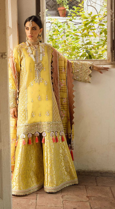 Anaya By Kiran Chaudhry 3 Piece Unstitched Embroidered Chiffon Suit - AKW22-04 ALARA