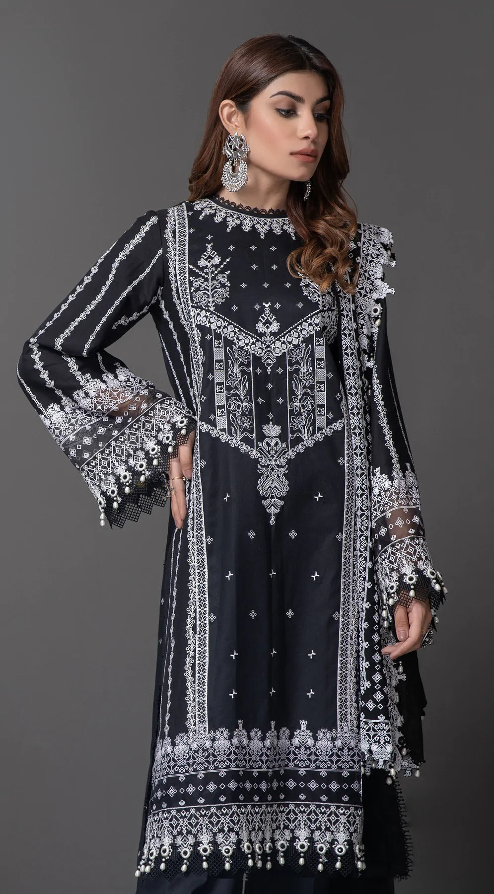 Anaya By Kiran Chaudhry 3 Piece Unstitched Embroidered Suit - ALM21-05 TANYA