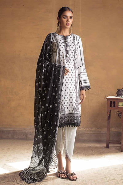 Gul Ahmed 3PC Unstitched Printed Lawn Suit With Lawn Dupatta B-12009