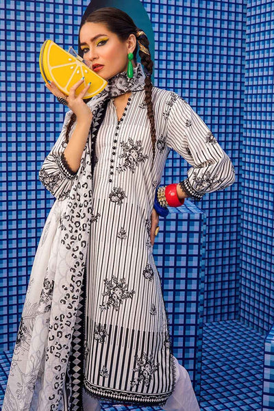 Gul Ahmed 3PC Printed Lawn Unstitched Suit B-22008