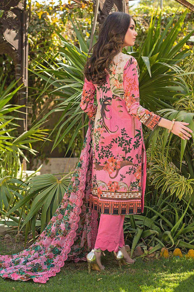 Gul Ahmed 3PC Embroidered Lawn Unstitched Suit With Schiffli Embroidered Chiffon Dupatta BCT-34