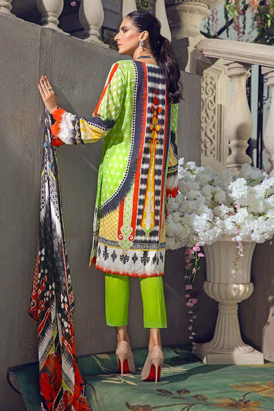 Gul Ahmed 3PC Unstitched Embroidered Lawn Suit With Digital Printed Chiffon Dupatta BM-12017