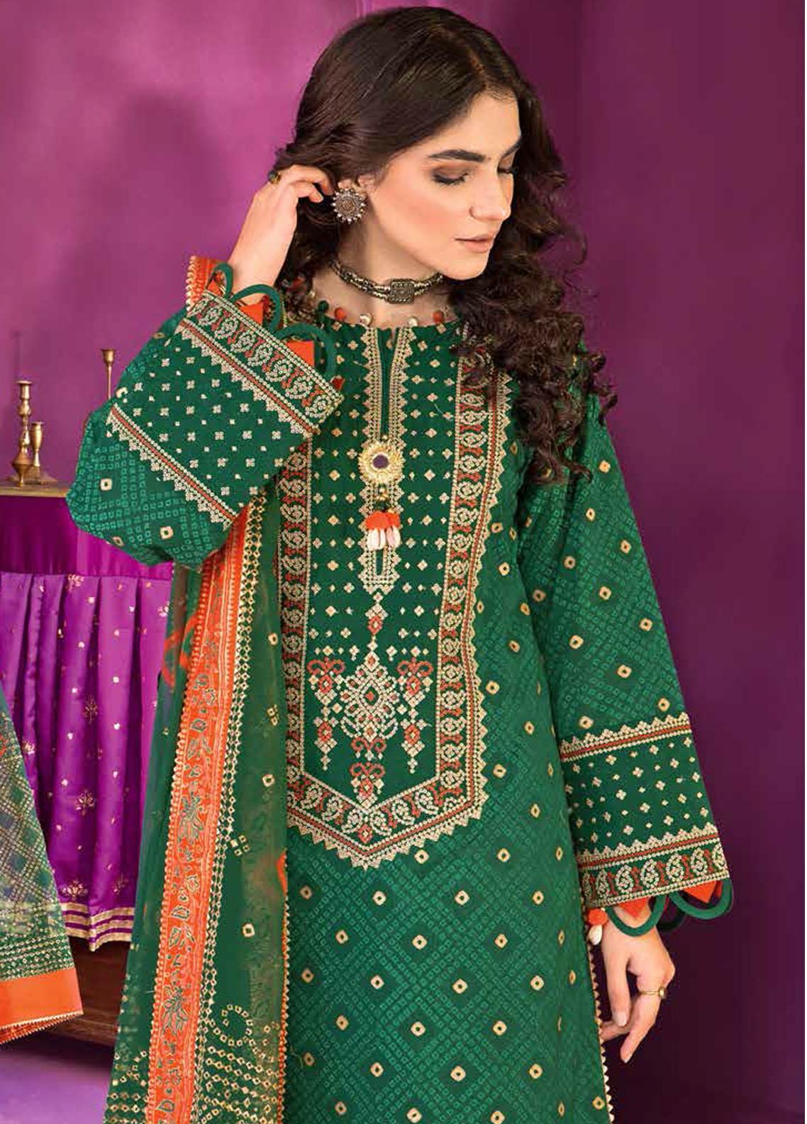 Gul Ahmed 3PC Embroidered Chunri Lawn Unstitched Suit BM-32015