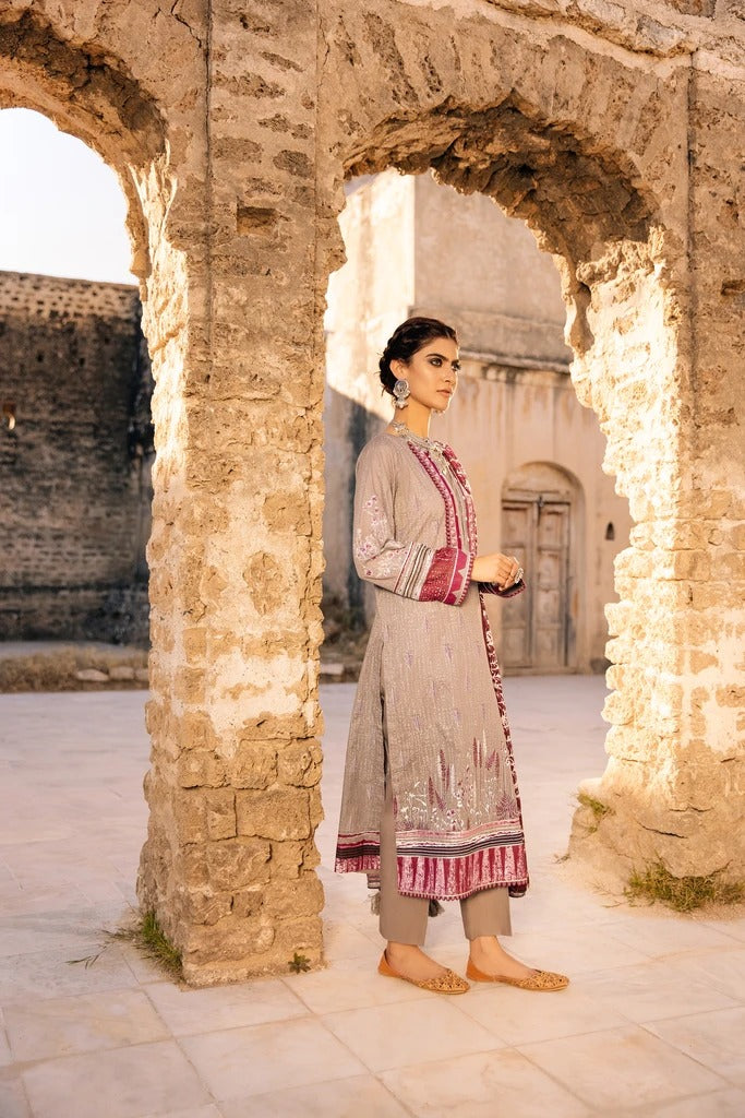 Lakhani Spring 3 Piece Unstitched Embroidered Lawn Suit BP-2044