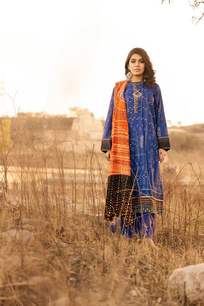 Lakhani Spring 3 Piece Unstitched Embroidered Lawn Suit BP-2047