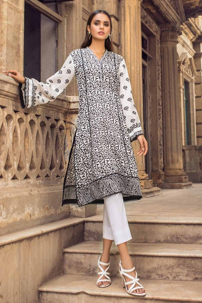 Gul Ahmed 2PC Unstitched Lacquer Printed Lawn Suit BT-12006