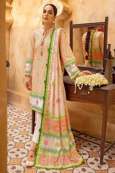 Gul Ahmed 3PC Unstitched Cotton Embroidered Suit CBE-22008