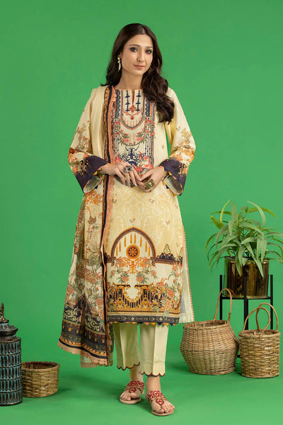 Gul Ahmed 3PC Corduroy Unstitched Embroidered Suit CD-22006