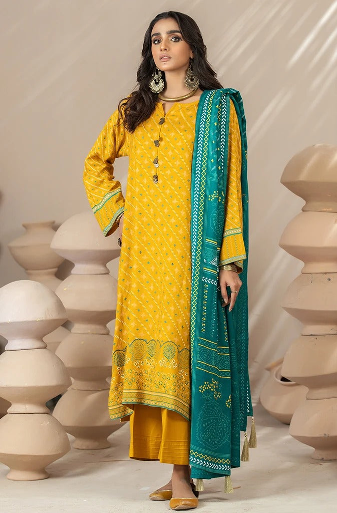 Lakhany 03 Piece Unstitched Pearl Printed Suit CGC-4017