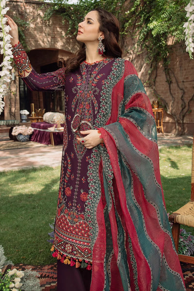 Jazmin 3 Piece Unstitched Embroidered Suit - CHAMAN
