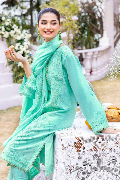 Gul Ahmed 3PC Foil Embroidered Lawn Unstitched Suit with Zari Dupatta CK-32007