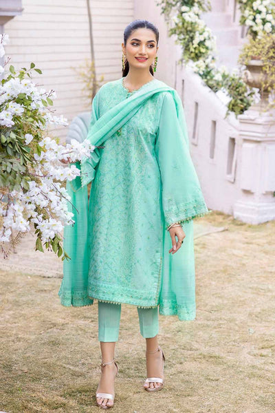 Gul Ahmed 3PC Foil Embroidered Lawn Unstitched Suit with Zari Dupatta CK-32007