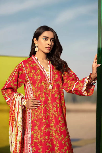 Gul Ahmed 3PC Unstitched Printed Lawn Suit With Argan Oil Finish CL-1068-B