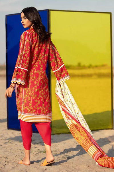 Gul Ahmed 3PC Unstitched Printed Lawn Suit With Argan Oil Finish CL-1068-B