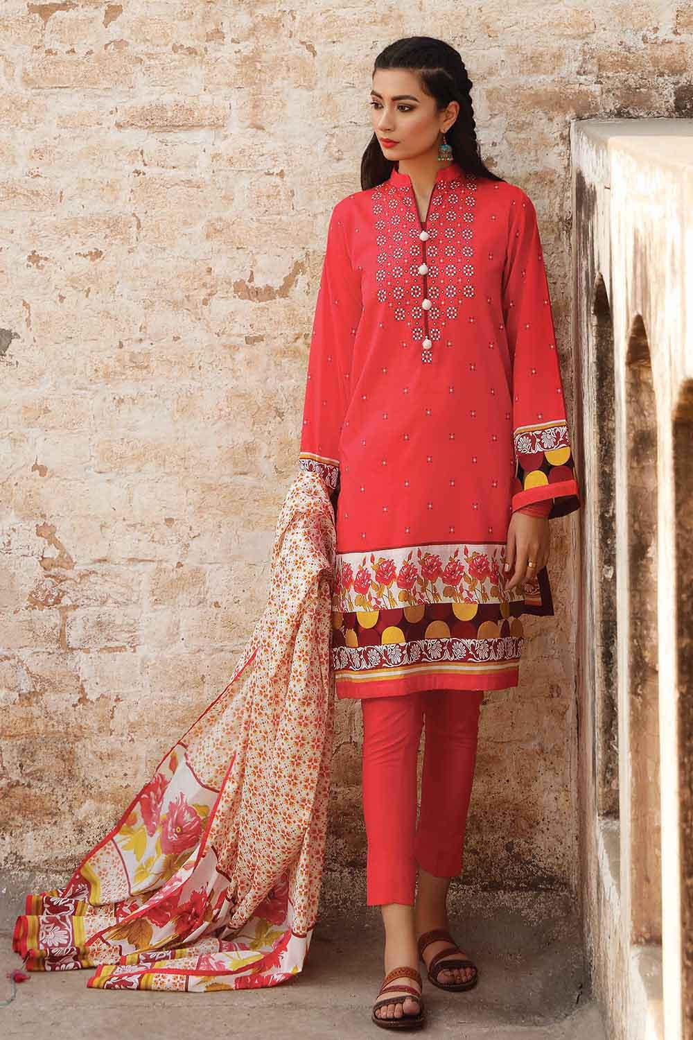 Gul Ahmed 3PC Digital Printed Lawn Stitched Suit CL-12011 B