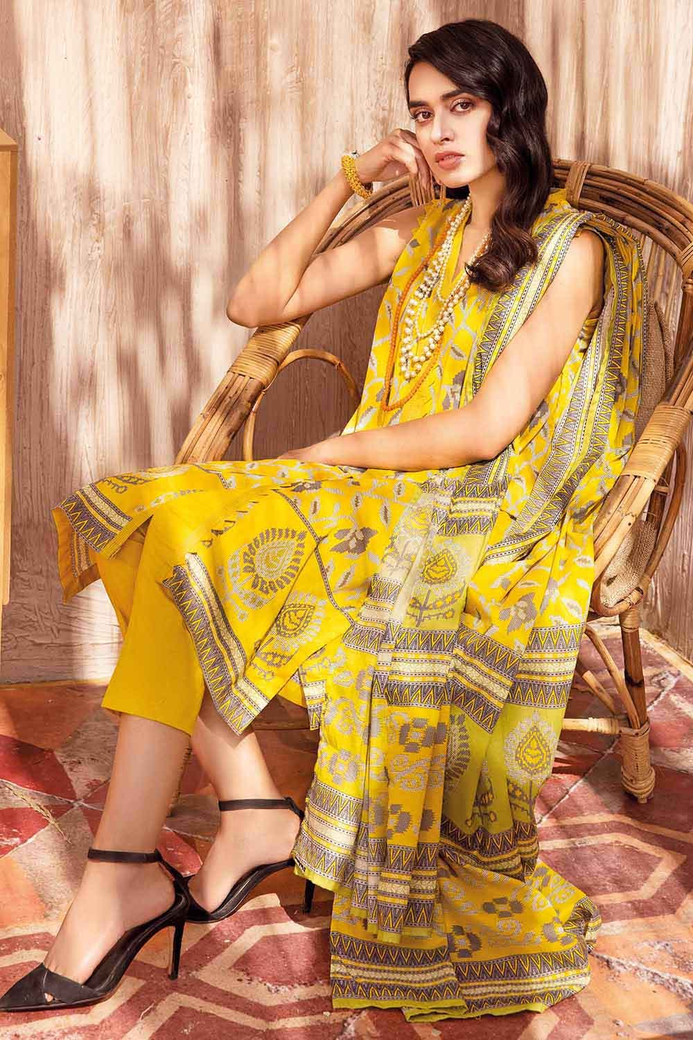 Gul Ahmed 3PC Digital Printed Lawn Stitched Suit CL-12012 A