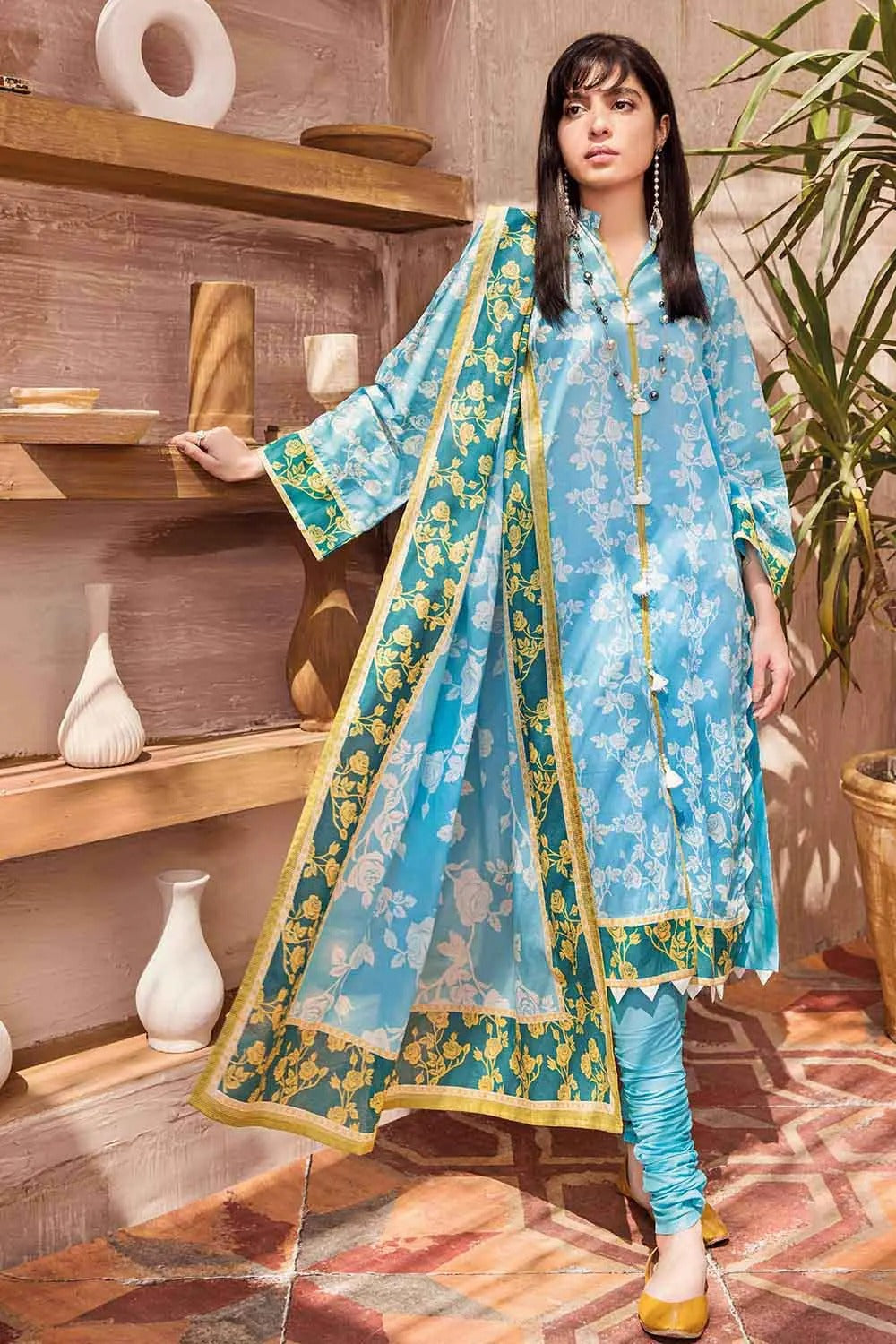 Gul Ahmed 3PC Printed Lawn Stitched Suit CL-1241 A