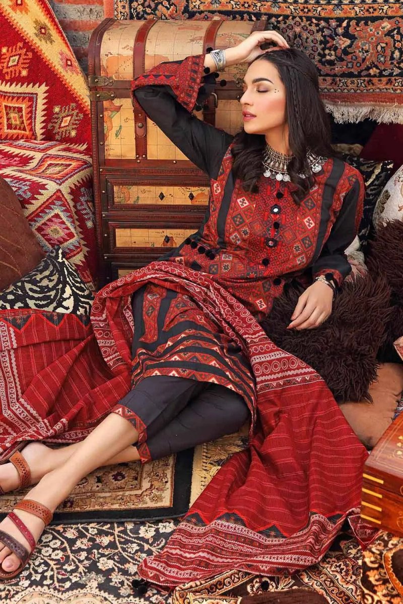 Gul Ahmed 3PC Digital Printed Lawn Unstitched Suit CL-1301