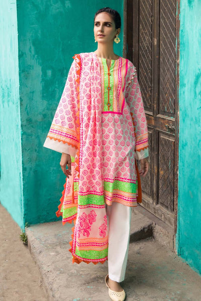 Gul Ahmed 3PC Unstitched Neon Printed Lawn Suit CL-1327-B
