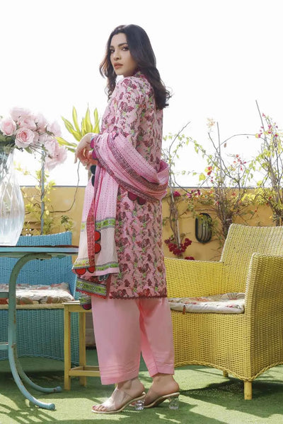 Gul Ahmed 3PC Embroidered Lawn Unstitched Suit CL-22025