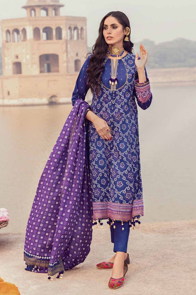 Gul Ahmed 3PC Chunri Lawn Unstitched Sliver Printed Suit CL-22044 A