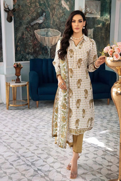 Gul Ahmed 3PC Unstitched Printed Lawn Suit CL-22223 A