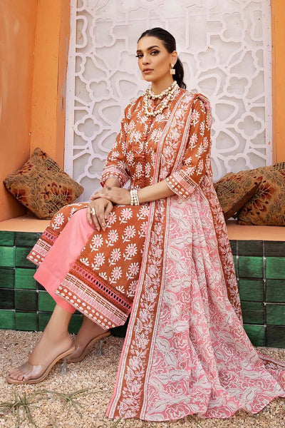 Gul Ahmed 3PC Unstitched Printed Lawn Suit CL-32050 B