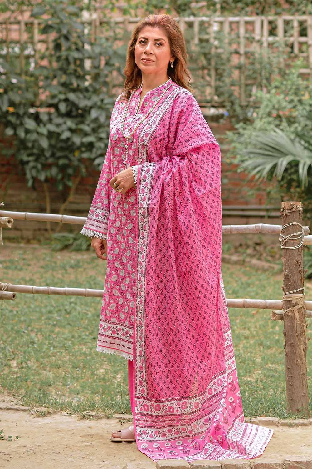 Gul Ahmed 3PC Unstitched Printed Lawn Suit CL-32078 A