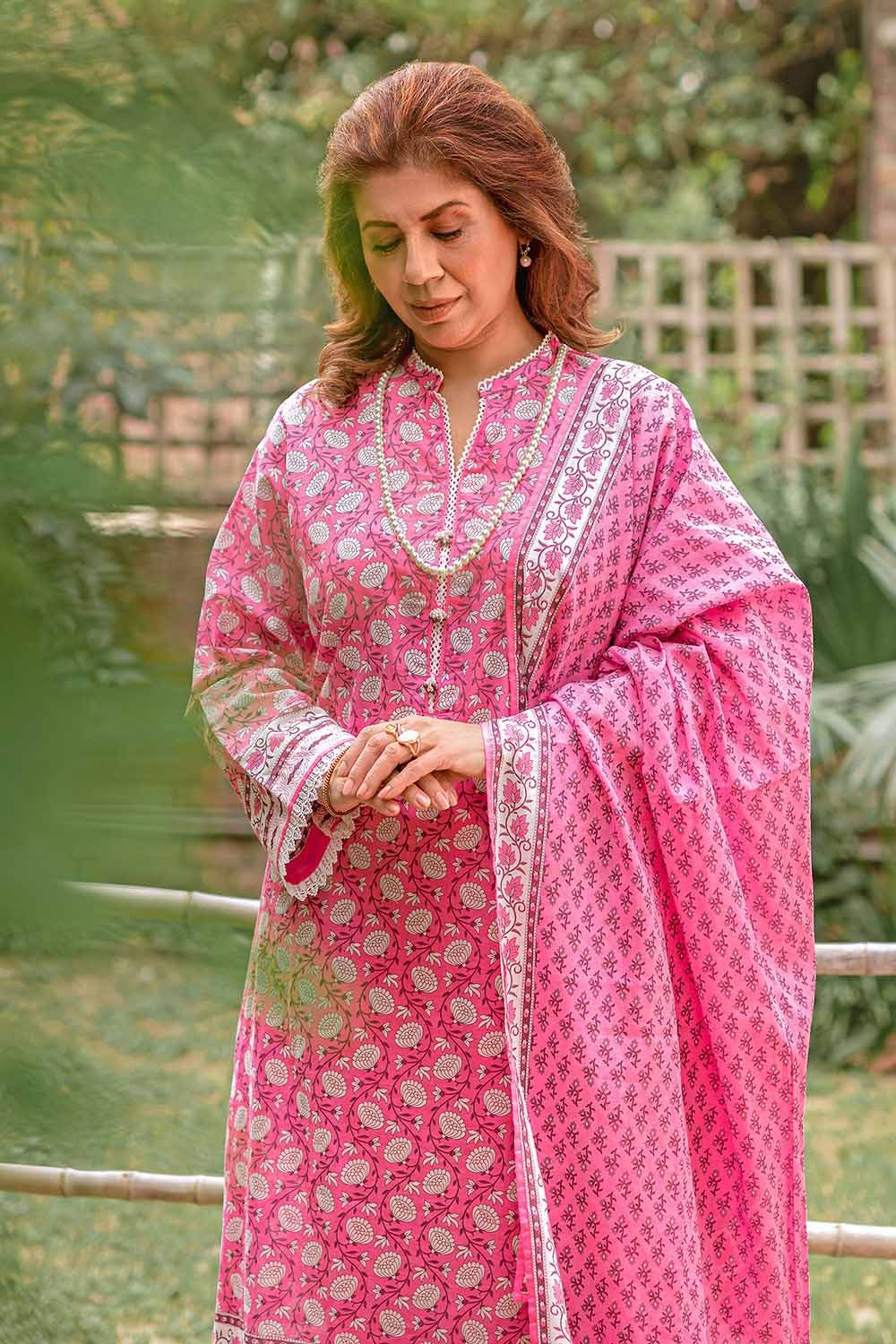 Gul Ahmed 3PC Unstitched Printed Lawn Suit CL-32078 A