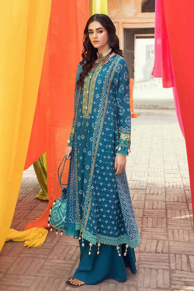 Gul Ahmed 3PC Chunri Lawn Unstitched Gold Printed Suit CL-32093 A