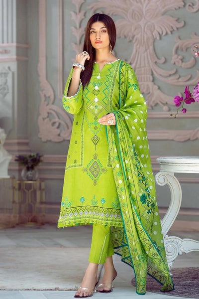 Gul Ahmed 3PC Unstitched Printed Lawn Suit CL-32107 A