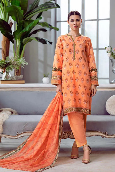 Gul Ahmed 3PC Unstitched Printed Lawn Suit CL-32110 B