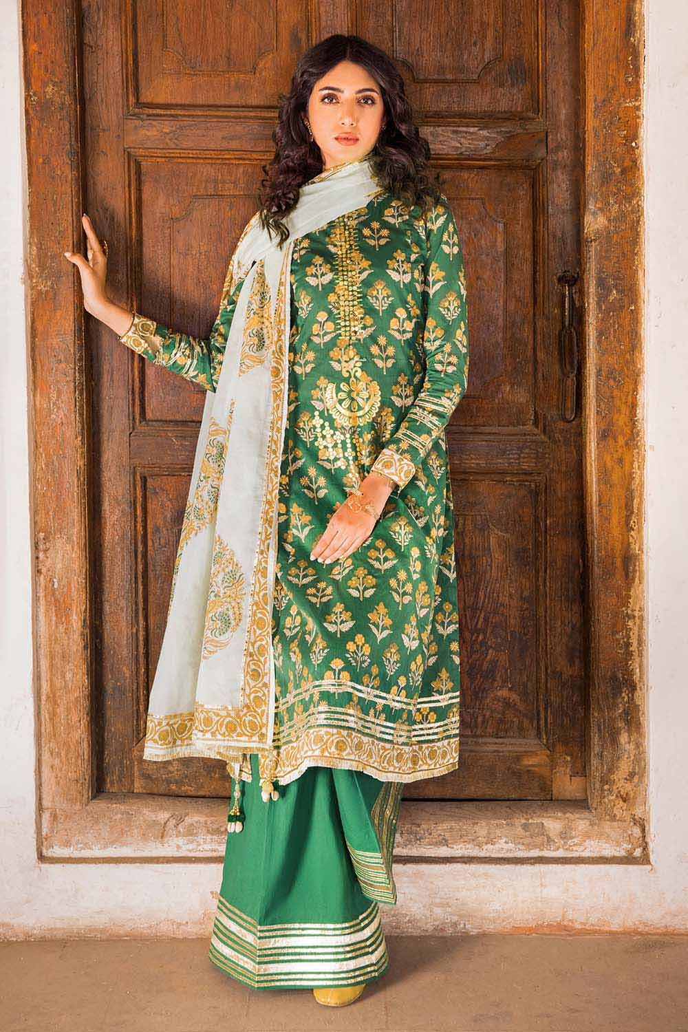 Gul Ahmed 3PC Lawn Unstitched Foil Printed Suit CL-32236 A