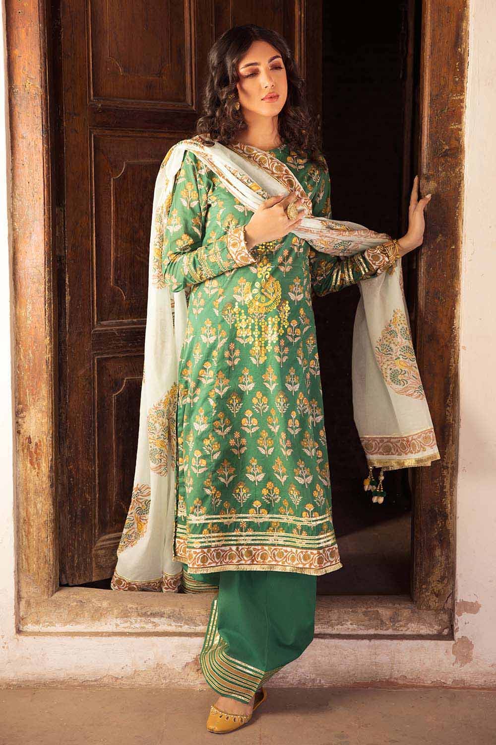 Gul Ahmed 3PC Lawn Unstitched Foil Printed Suit CL-32236 A