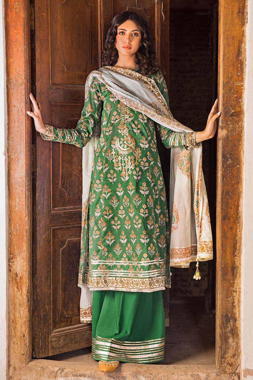 Gul Ahmed 3PC Lawn Unstitched Foil Printed Suit CL-32236 A