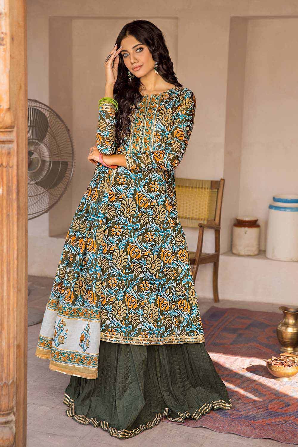 Gul Ahmed 3PC Lawn Unstitched Printed Suit CL-32237 A