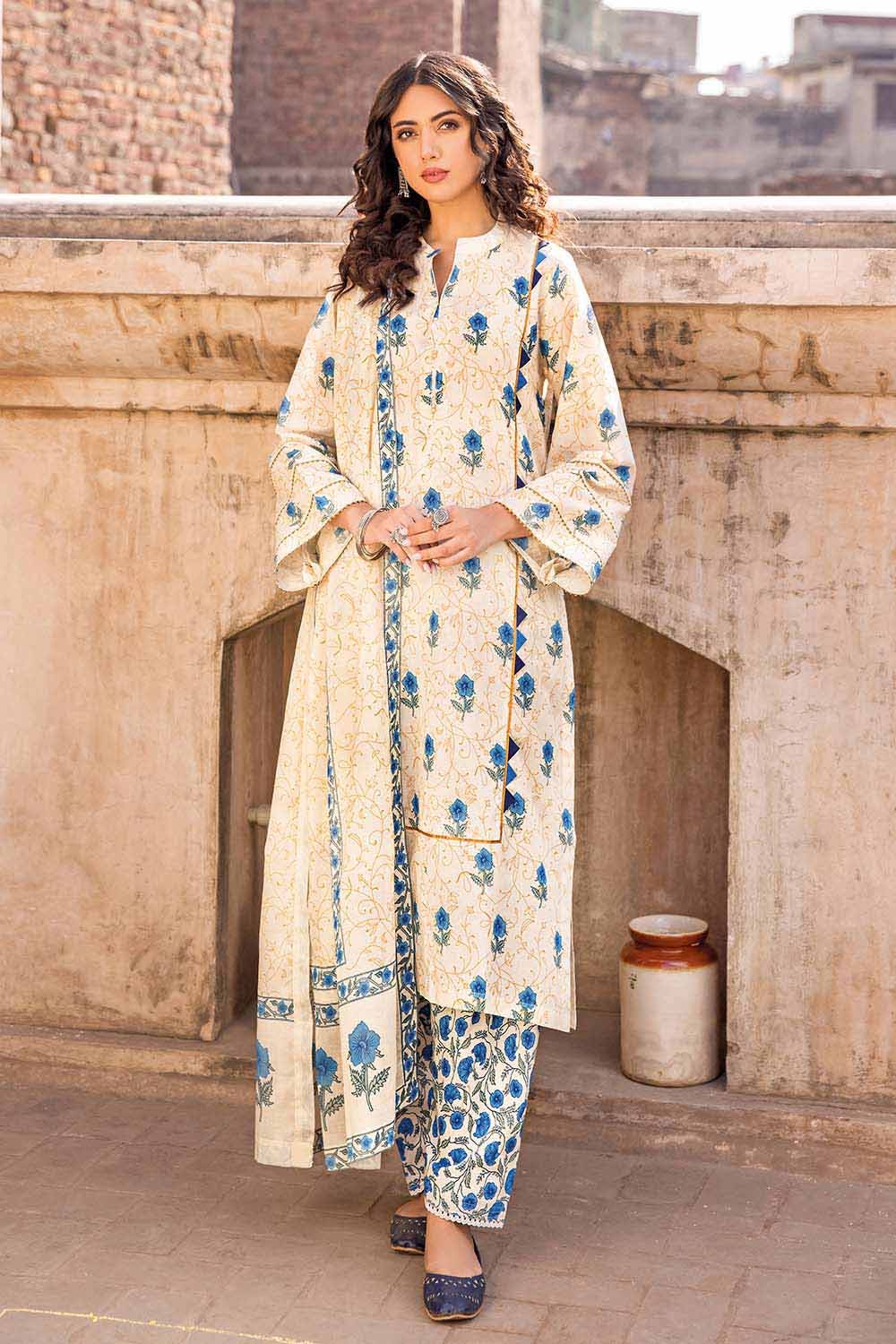 Gul Ahmed 3PC Lawn Unstitched Printed Suit CL-32239 A