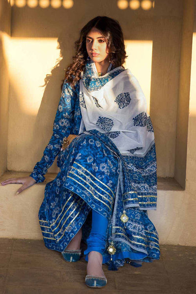 Gul Ahmed 3PC Lawn Unstitched Foil Printed Suit CL-32243 B