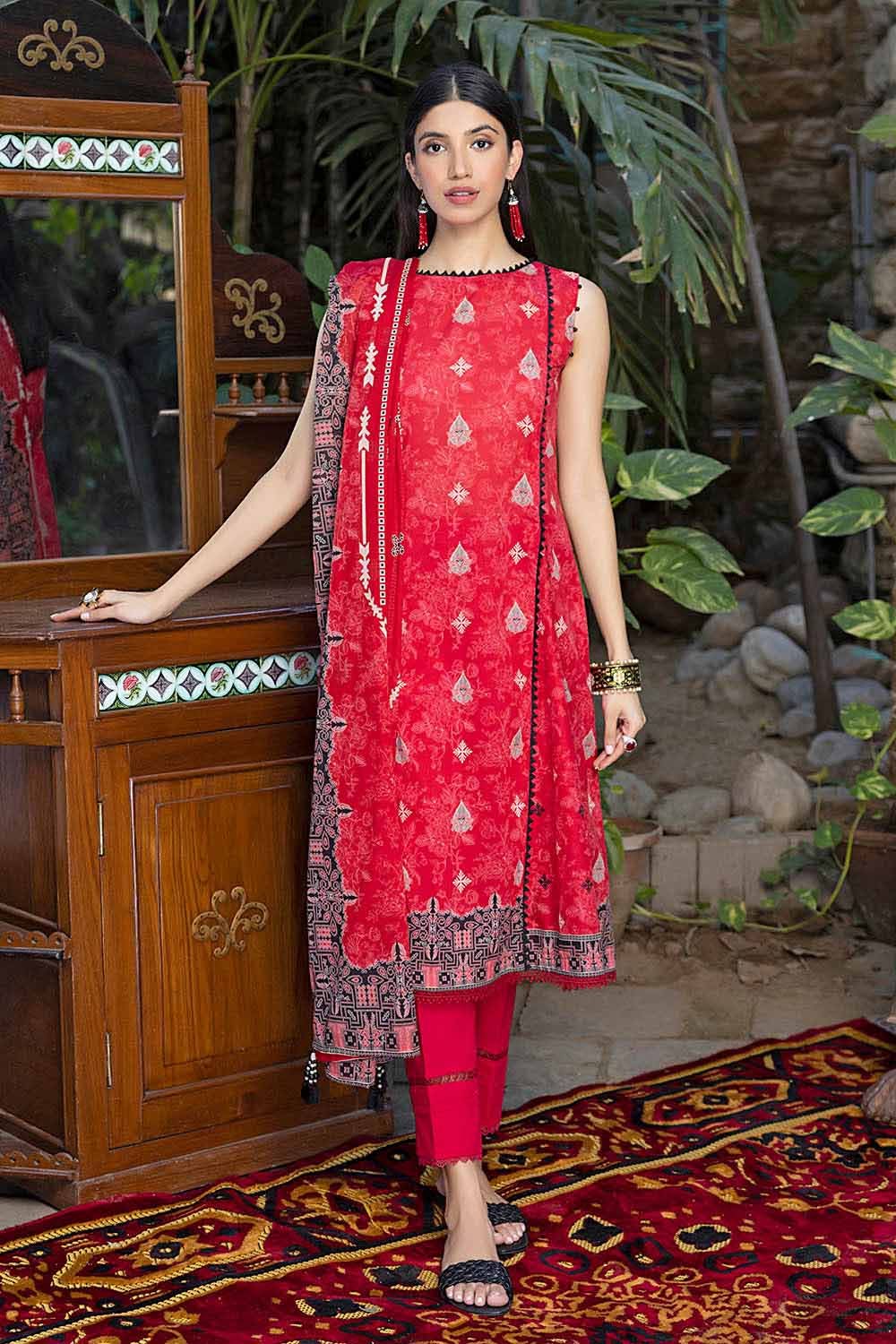Gul Ahmed 3PC Lawn Unstitched Printed Suit CL-32263