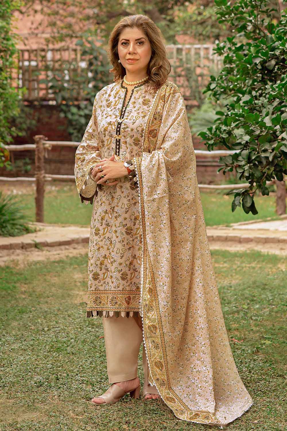 Gul Ahmed 3PC Unstitched Printed Lawn Suit CL-32266 A