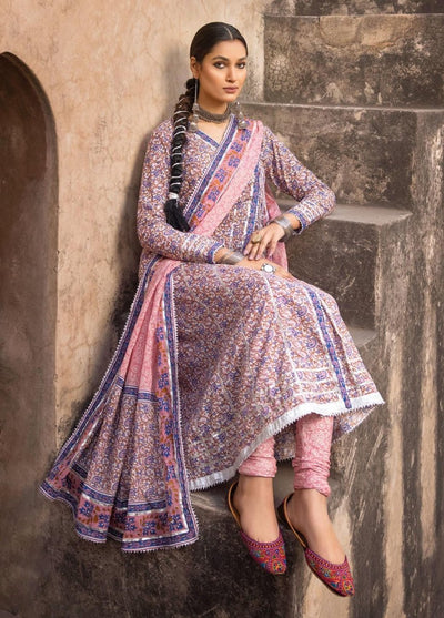 Gul Ahmed 3PC Lawn Unstitched Foil Printed Suit CL-32462 B