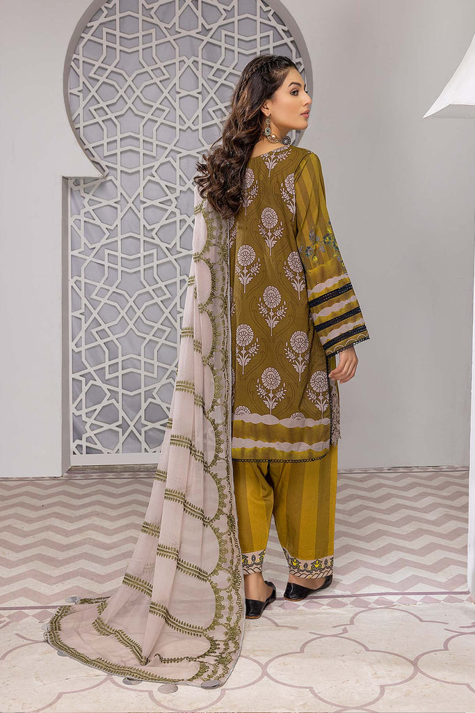 Charizma 3 Pc Stitched Embroidered Lawn CN22-19 A