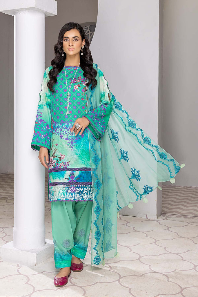 Charizma 3 Pc Stitched Embroidered Lawn CN22-21