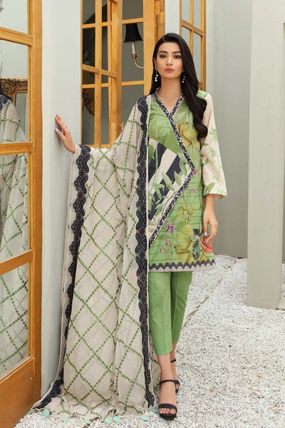 Charizma 3 Piece Unstitched Embroidered Suit - COR-18