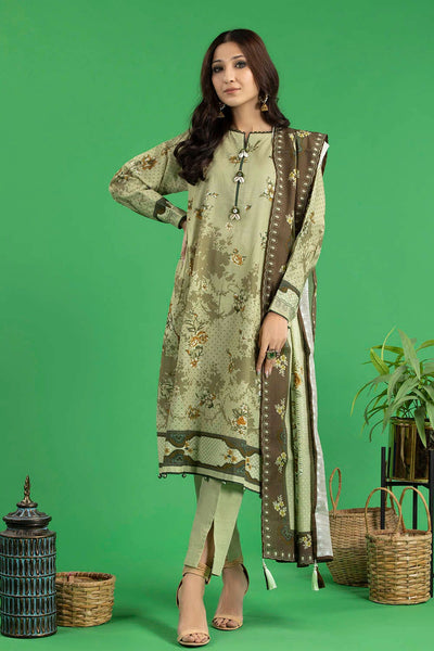 Gul Ahmed 3PC Cotton Linen Unstitched Digital Printed Suit CV-22002 A