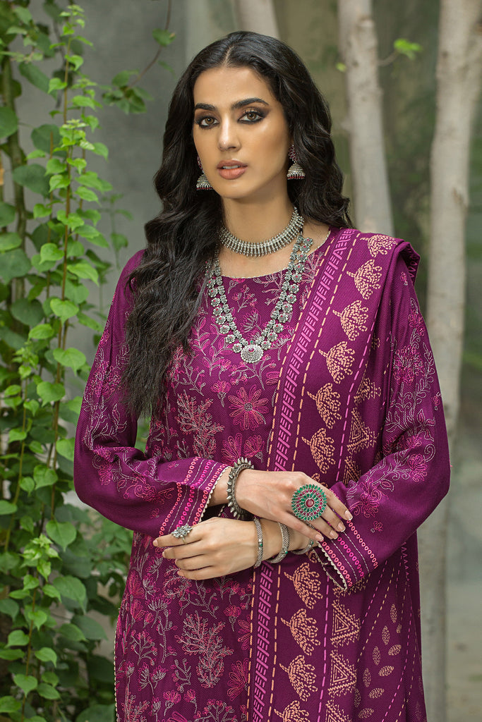 Lakhany 3 Piece Stitched Embroidered Cashmi Vool Suit LSM-2980