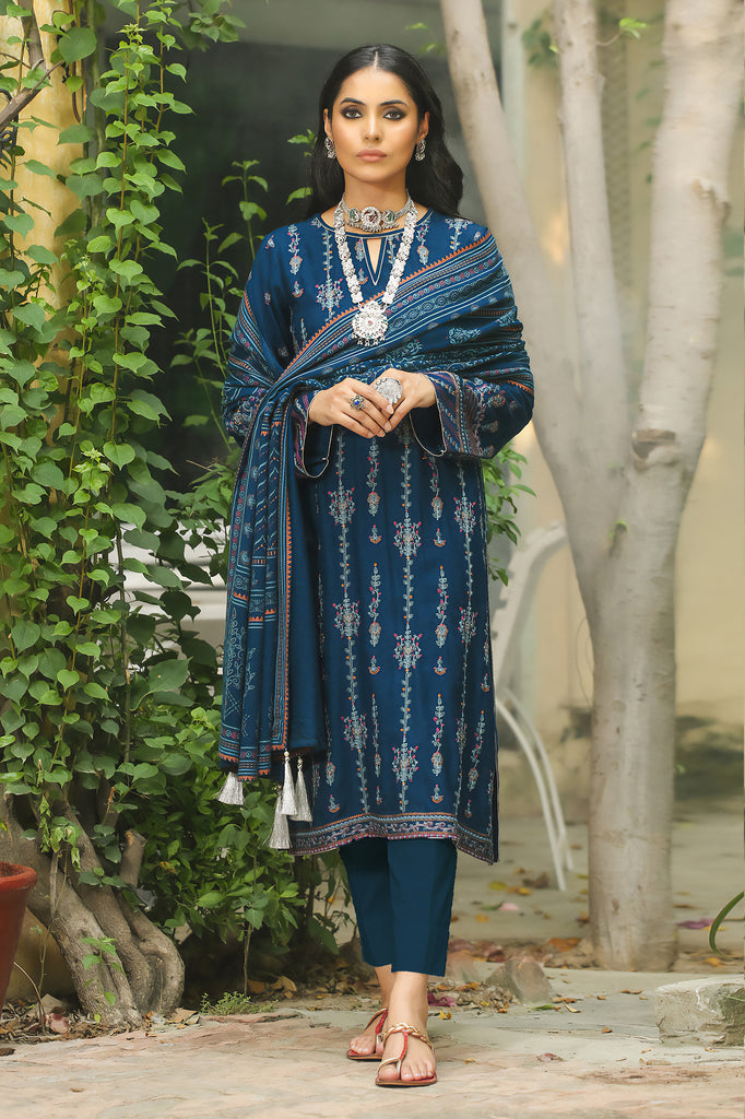 Lakhany 3 Piece Stitched Embroidered Cashmi Vool Suit LSM-2979