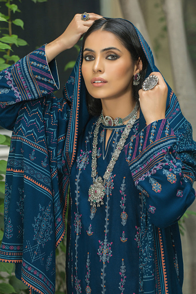 Lakhany 3 Piece Stitched Embroidered Cashmi Vool Suit LSM-2979