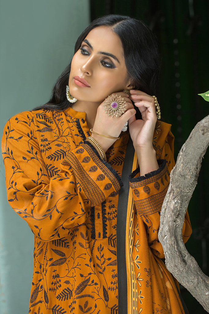 Lakhany 3 Piece Stitched Embroidered Cashmi Vool Suit LSM-2974