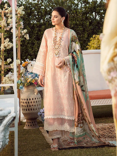 Firdous 3 Piece Stitched Embroidered Lawn Suit - D-04 Gulizar